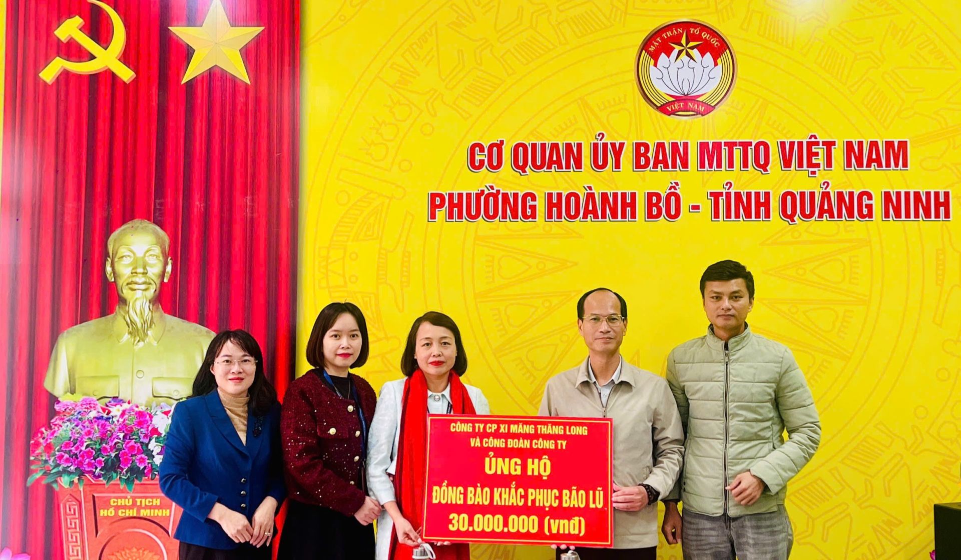 XI MĂNG THĂNG LONG HỖ TRỢ ĐỒNG BÀO MIỀN TRUNG SAU LŨ LỤT